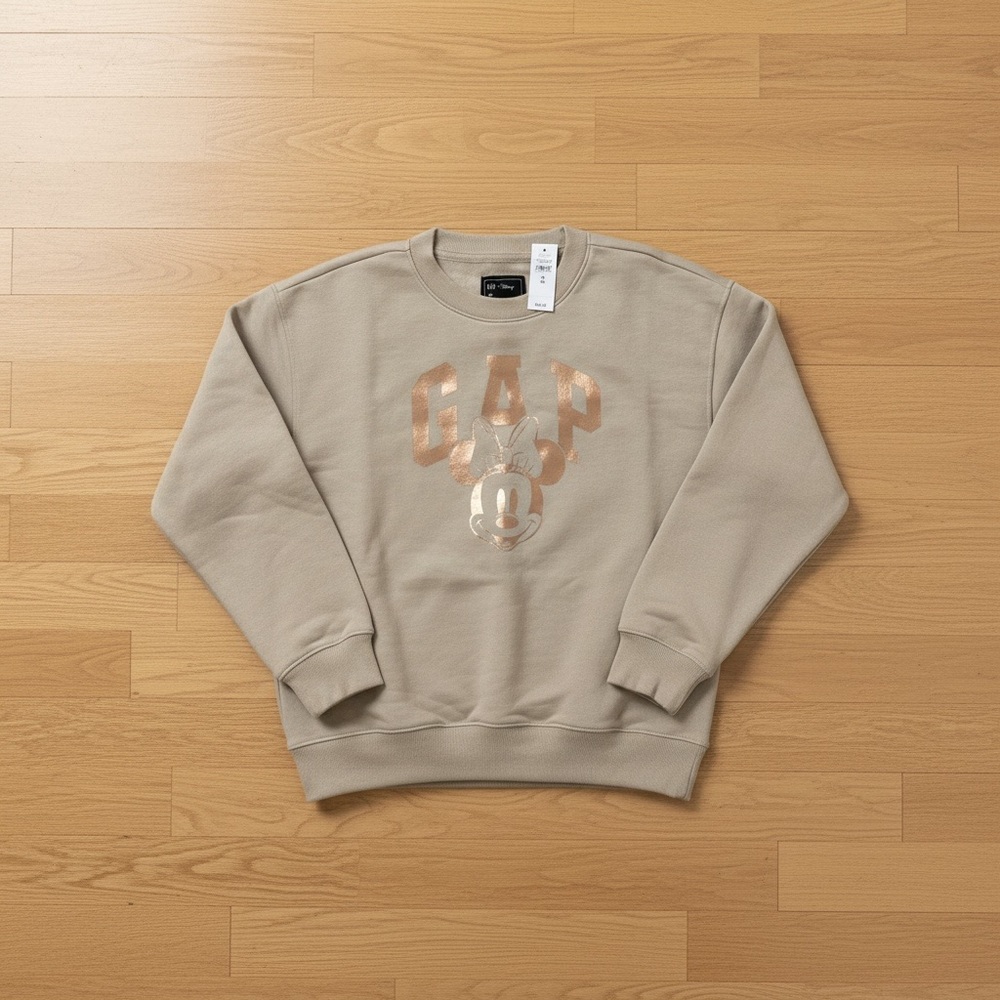 GAP Girl’s Beige Sweatshirt with Minnie Mouse